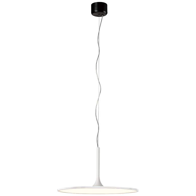 Image 1 Piano 23.9" Matte White Pendant