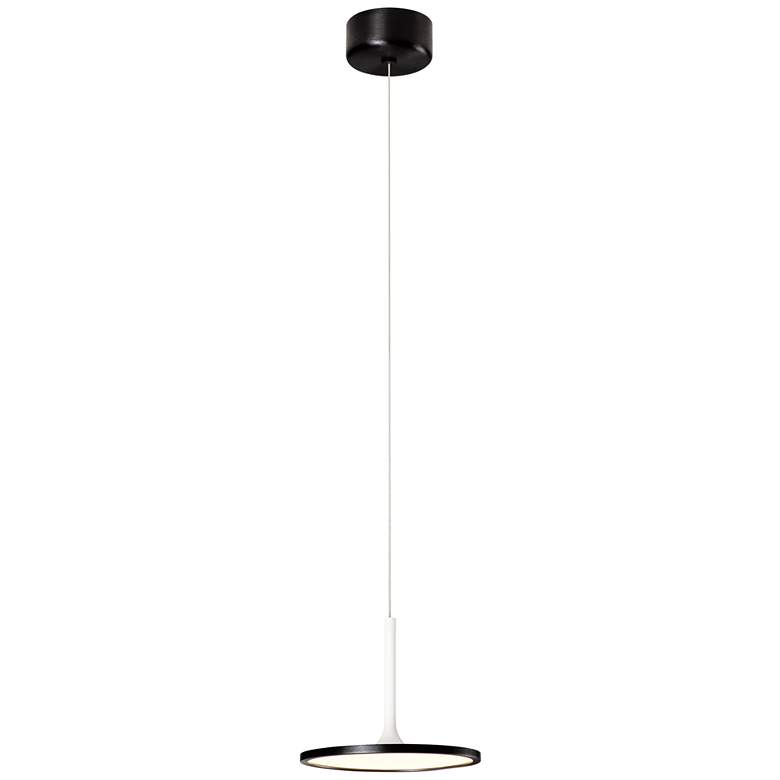 Image 1 Piano 9.8" Brushed Black/Matte White Pendant