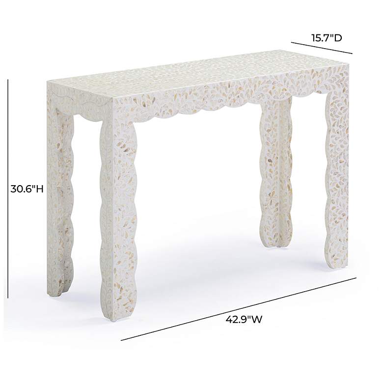 Image 6 Piara Natural Capiz Shell Console more views