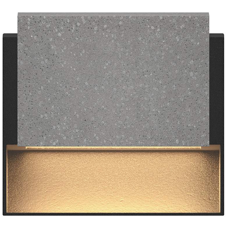 Image 1 Piazza 1 5.5" Wide Anthracite, Concrete LED Outdoor Step Light