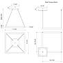 3_Piazza 17 3/4" Wide Black LED Square Pendant Light more views