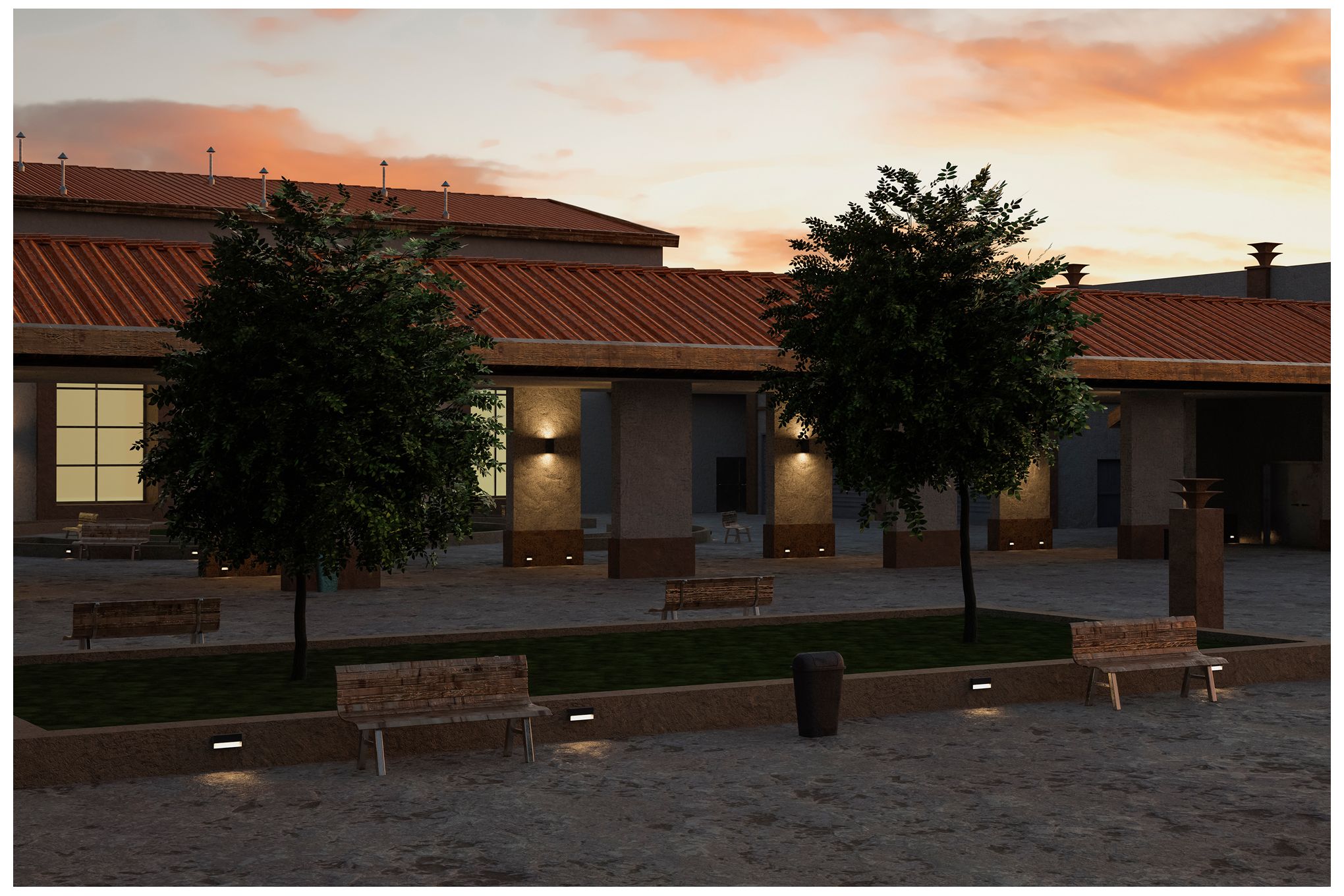 Image 2 Piazza 2 9.81" Wide Anthracite LED Outdoor Step Light - Made to Order more views
