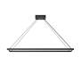 3_Piazza 47 1/4" Wide Black LED Linear Pendant more views