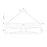 4_Piazza 47 1/4" Wide Black LED Linear Pendant more views