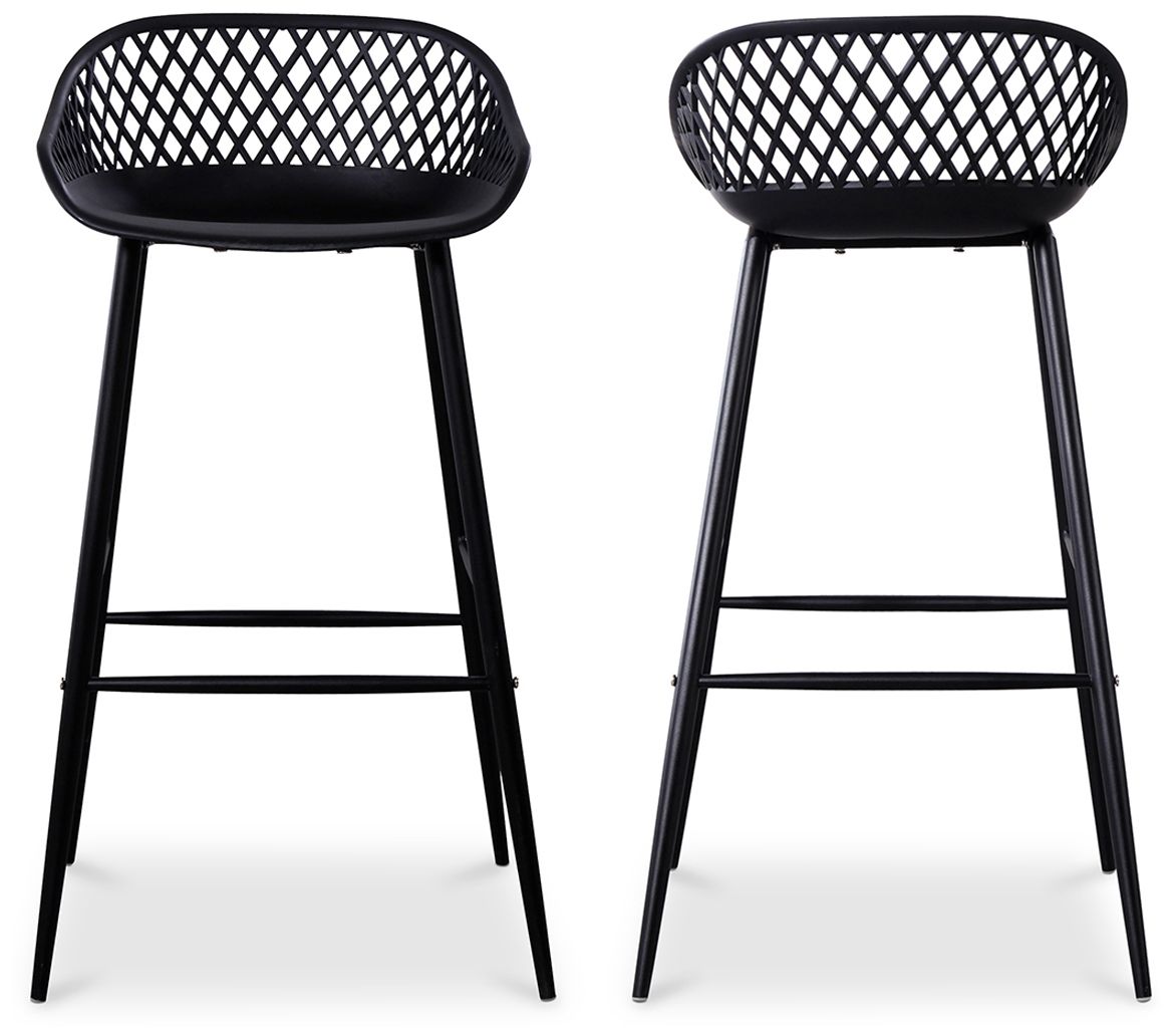 Image 3 Piazza Outdoor Barstool Black - Set Of Two more views