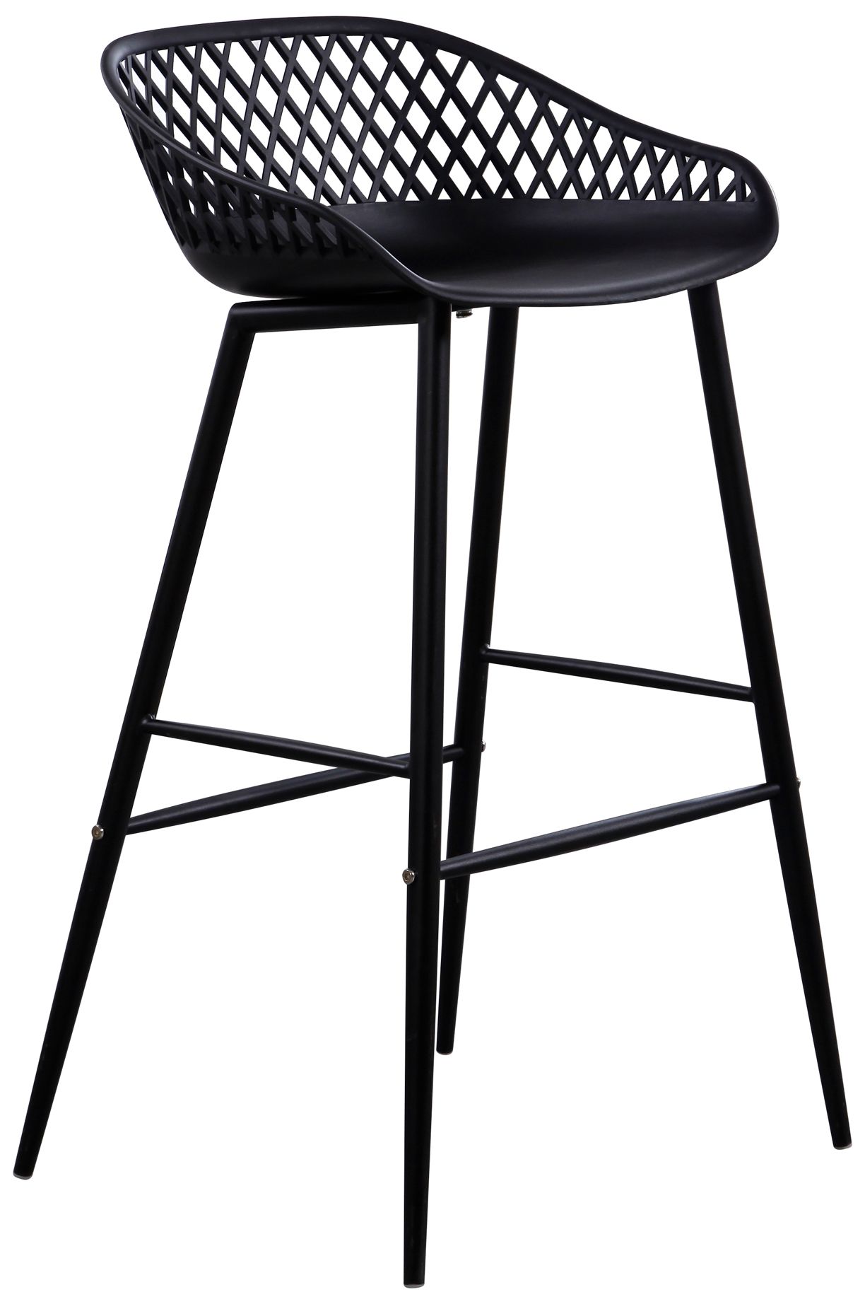 Image 6 Piazza Outdoor Barstool Black - Set Of Two more views