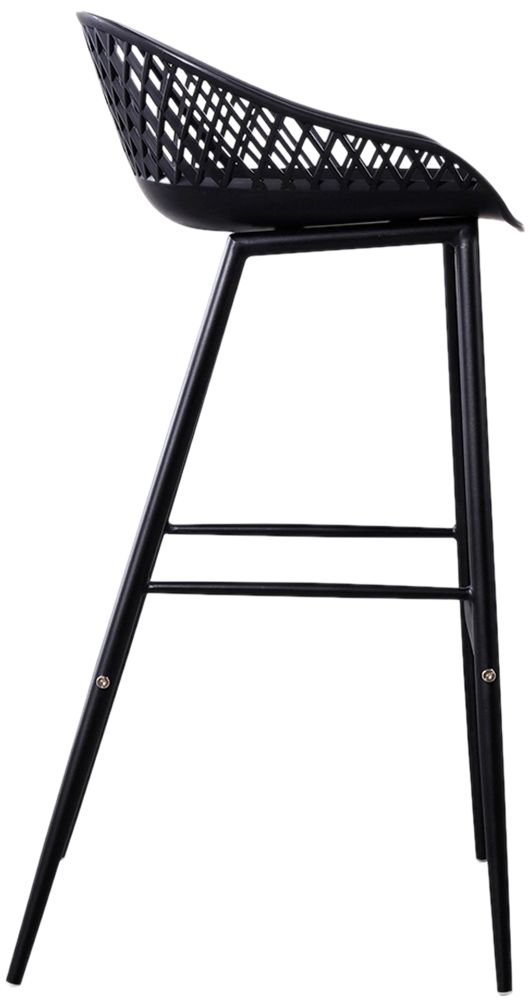 Piazza Outdoor Barstool Black - Set Of Two