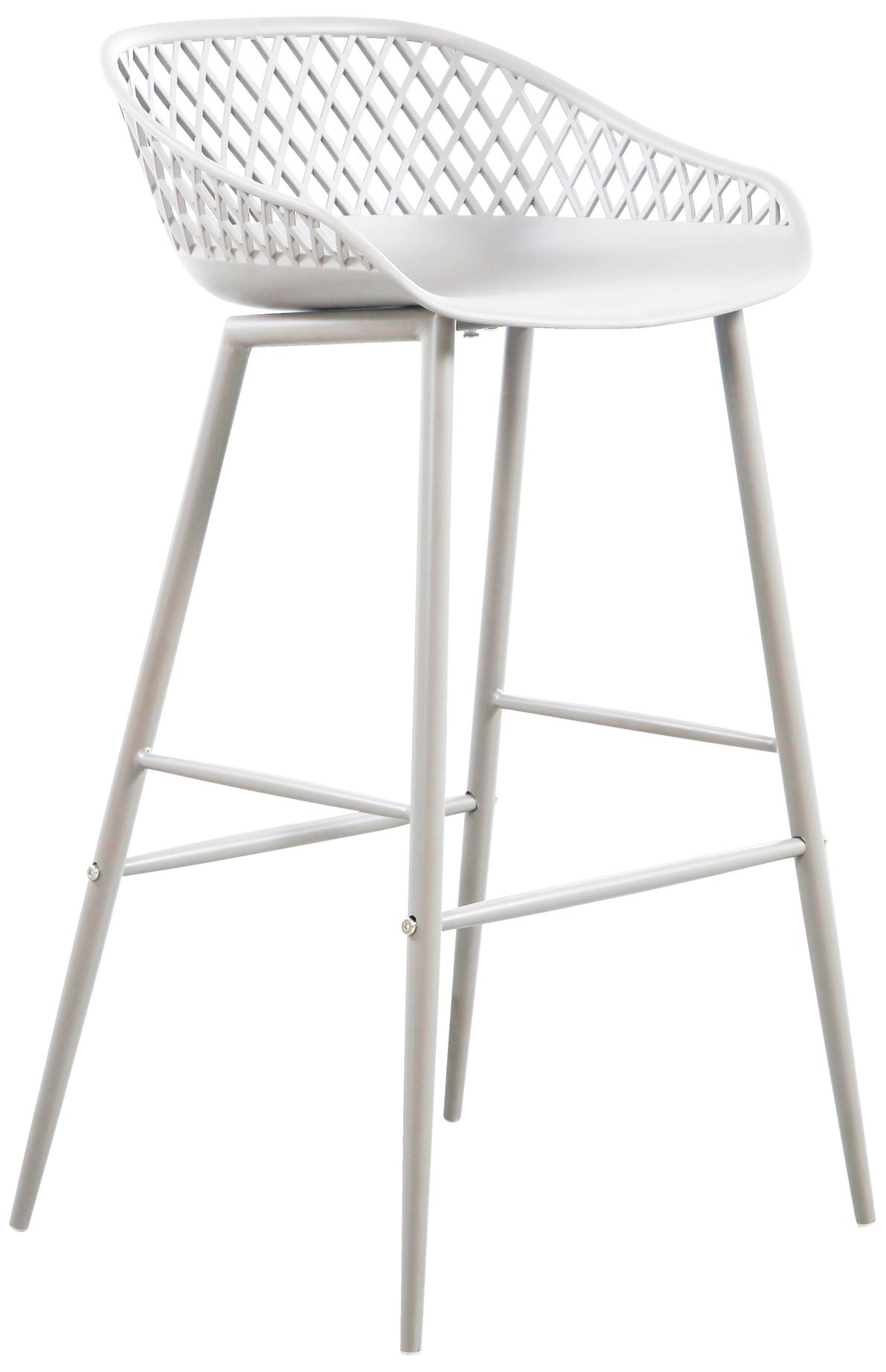 Image 5 Piazza Outdoor Barstool White - Set Of Two more views