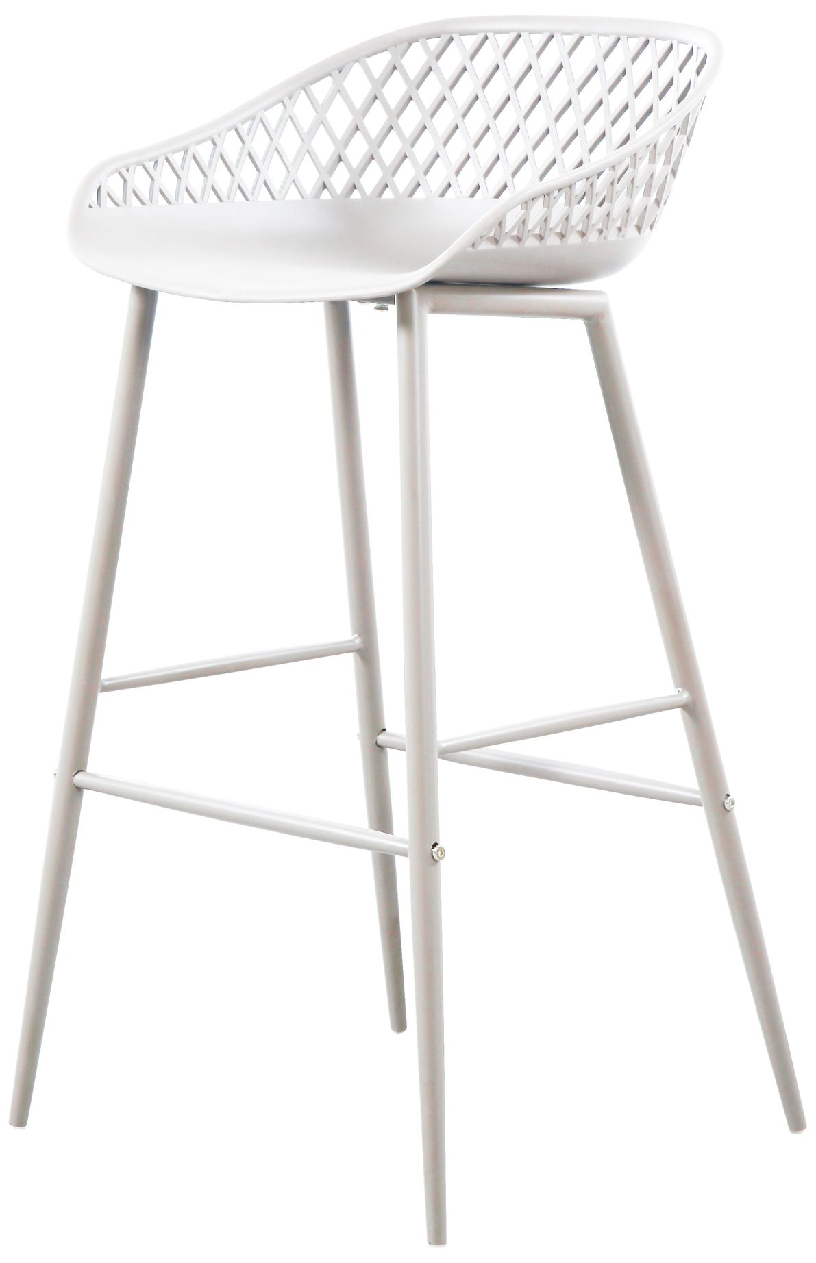 Image 6 Piazza Outdoor Barstool White - Set Of Two more views