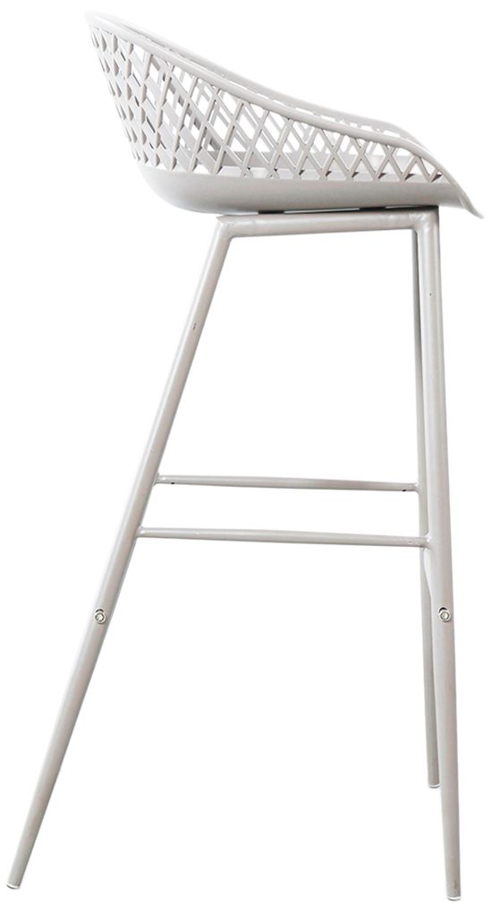 Piazza Outdoor Barstool White - Set Of Two