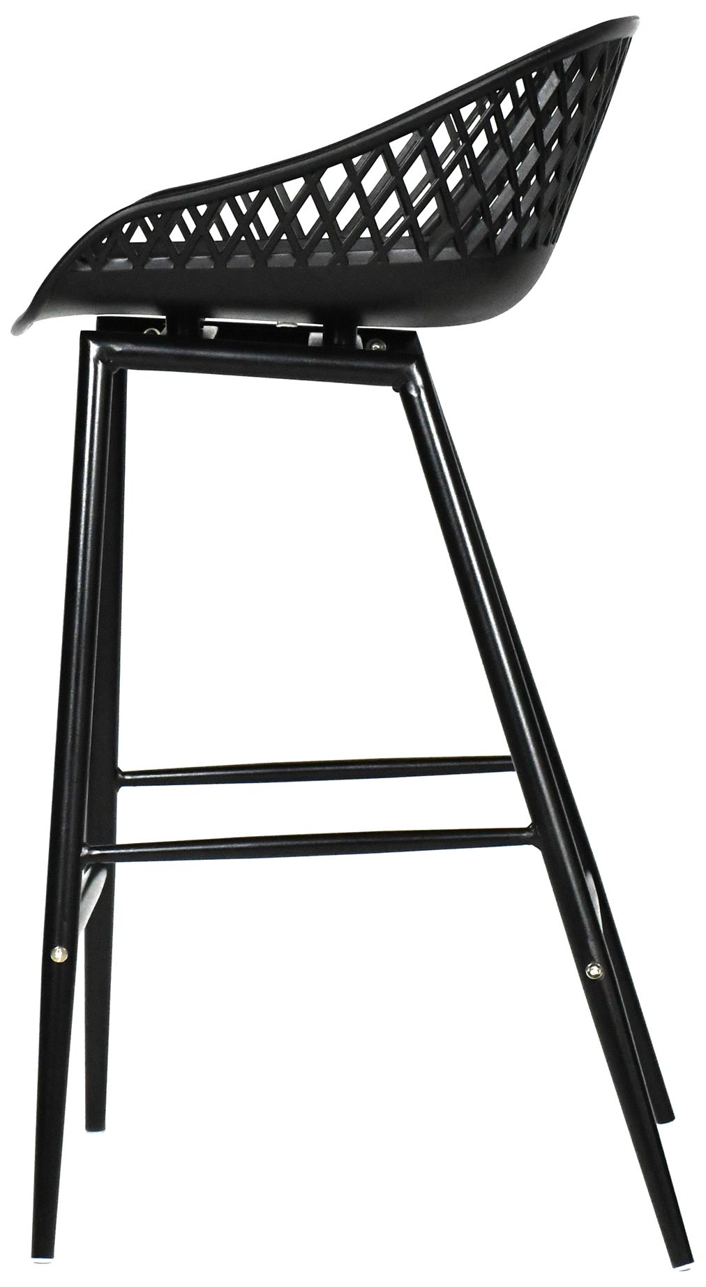 Image 5 Piazza Outdoor Counter Stool Black - Set Of Two more views