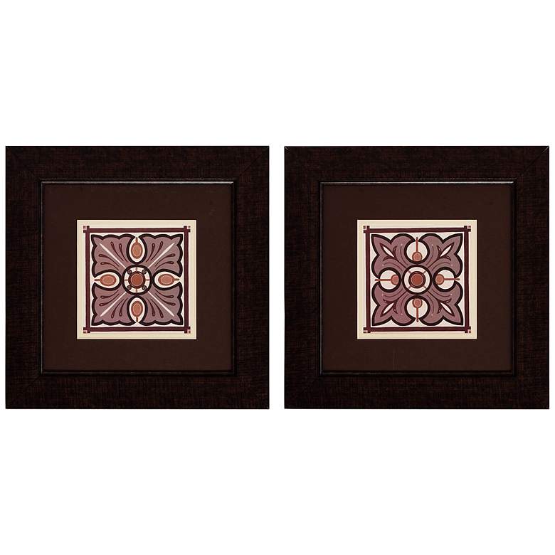 Image 1 Piazza Tile I 2-Piece 14 inch Square Wall Art Set