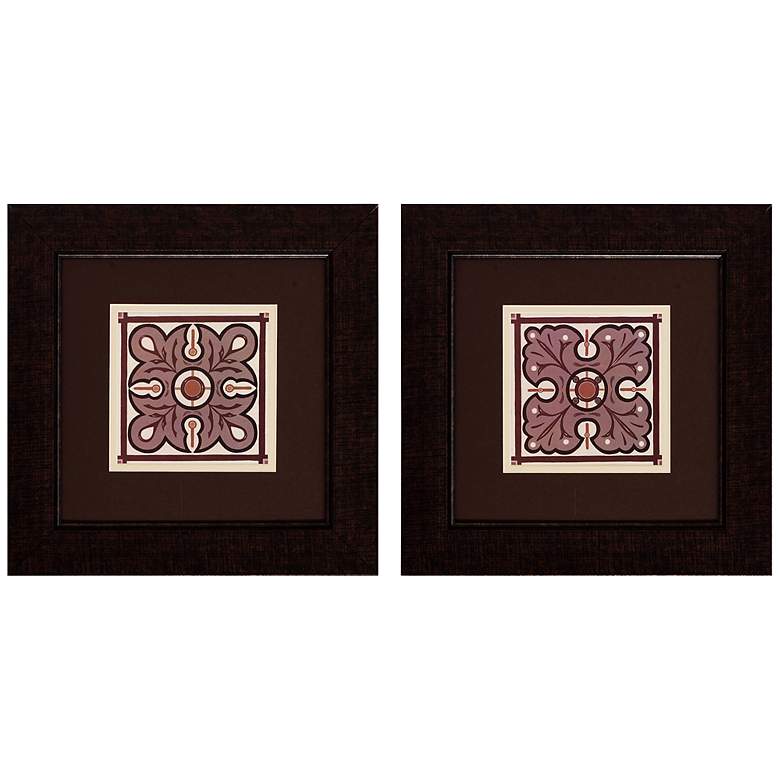 Image 1 Piazza Tile II 2-Piece 14 inch Square Wall Art Set