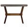 Picadilly Rectangle Console Table in Acacia Wood and Concrete