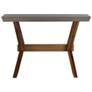 Picadilly Rectangle Console Table in Acacia Wood and Concrete