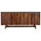 Picadilly Sideboard Buffet with 4 Doors in Acacia Wood and Concrete
