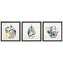 Picasso Vase 18" Square 3-Piece Giclee Framed Wall Art Set in scene