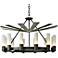 Piccadilly 34 1/2"W Dark Smoke Chandelier