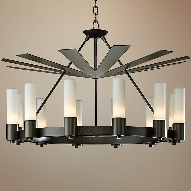 Image 1 Piccadilly 34 1/2"W Dark Smoke Chandelier