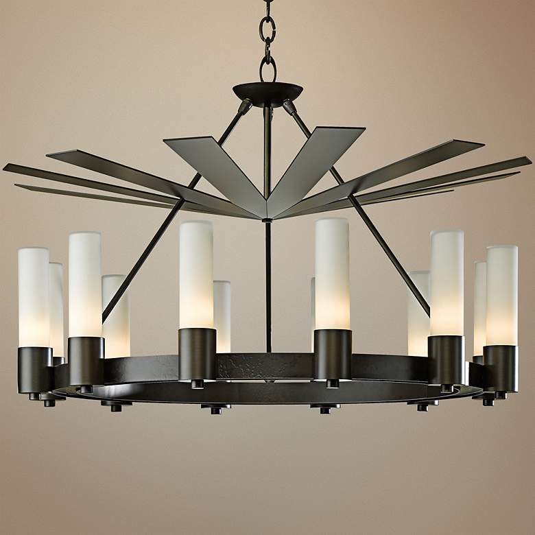 Image 1 Piccadilly 34 1/2 inchW Dark Smoke Chandelier