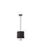 Piccadilly 9" Wide Chrome and Black Mini Pendant Light