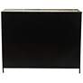 Piccato 39 1/2"W Black Metal 9-Shelf Cupboard Console Table