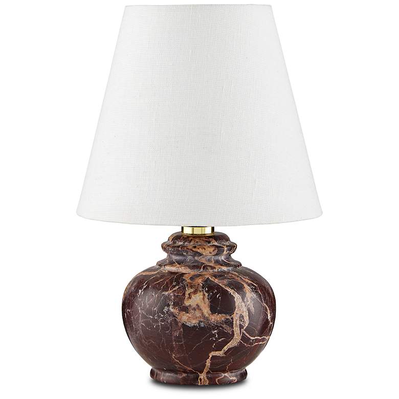 Image 5 Piccolo 9" High Brown Marble Mini Accent Table Lamp more views