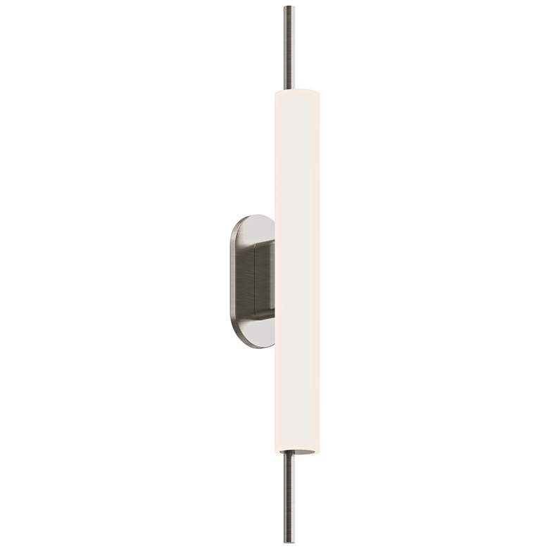 Image 1 Piccolo Encore 24 inchH Satin Nickel LED Outdoor Wall Light