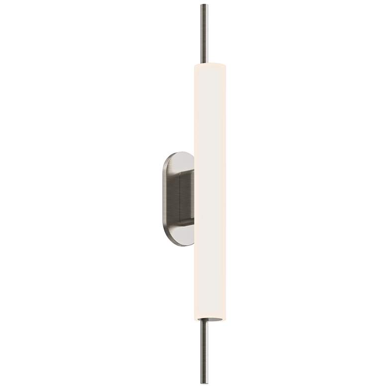 Image 1 Piccolo Encore 24"H Satin Nickel LED Outdoor Wall Light