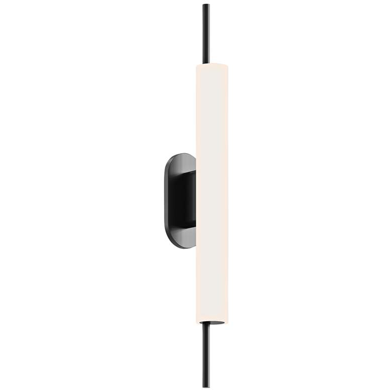Image 1 Piccolo Encore™ 24" High Satin Black LED Outdoor Wall Light
