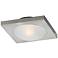 Piccolo Nickel Square 7 1/2" Wide Ceiling Light