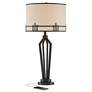 Picket Oil-Rubbed Bronze Modern Industrial Table Lamp with USB Port