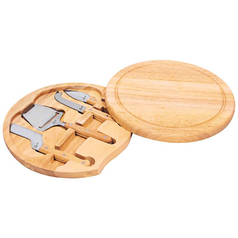 Image 1 Picnic Time Circo Wood Cheese Board with Tools