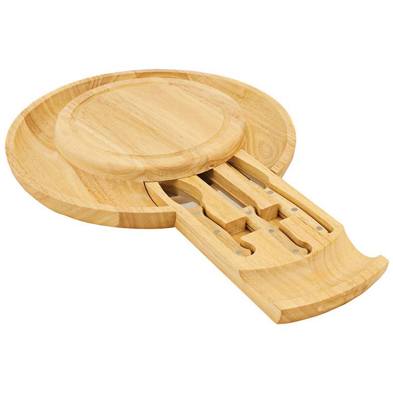 Image 1 Picnic Time Colby Cheese Board and Serving Tray