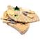 Picnic Time Leaf Bamboo Cheese Board Set with Tools