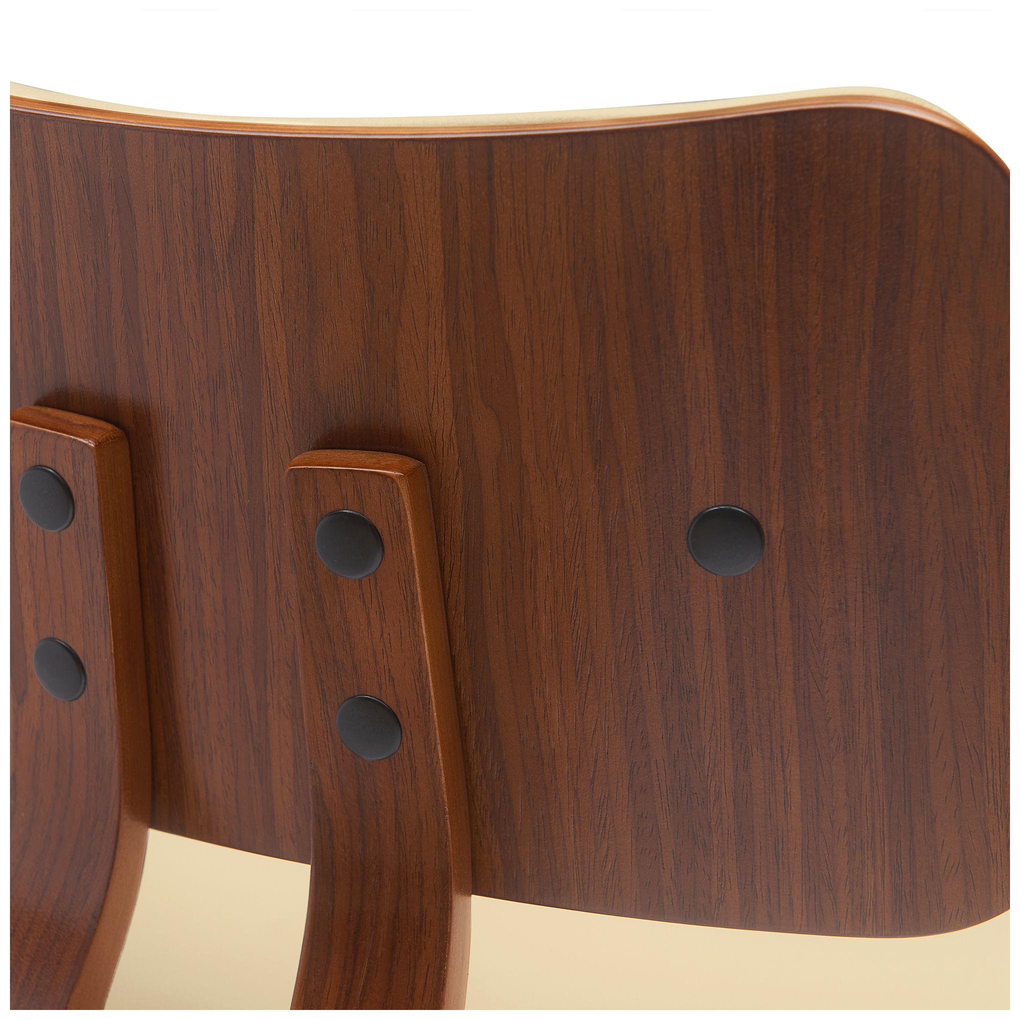 Image 7 Pico 26 in. Swivel Barstool in Walnut Wood, Chrome and Cream Faux Leather more views