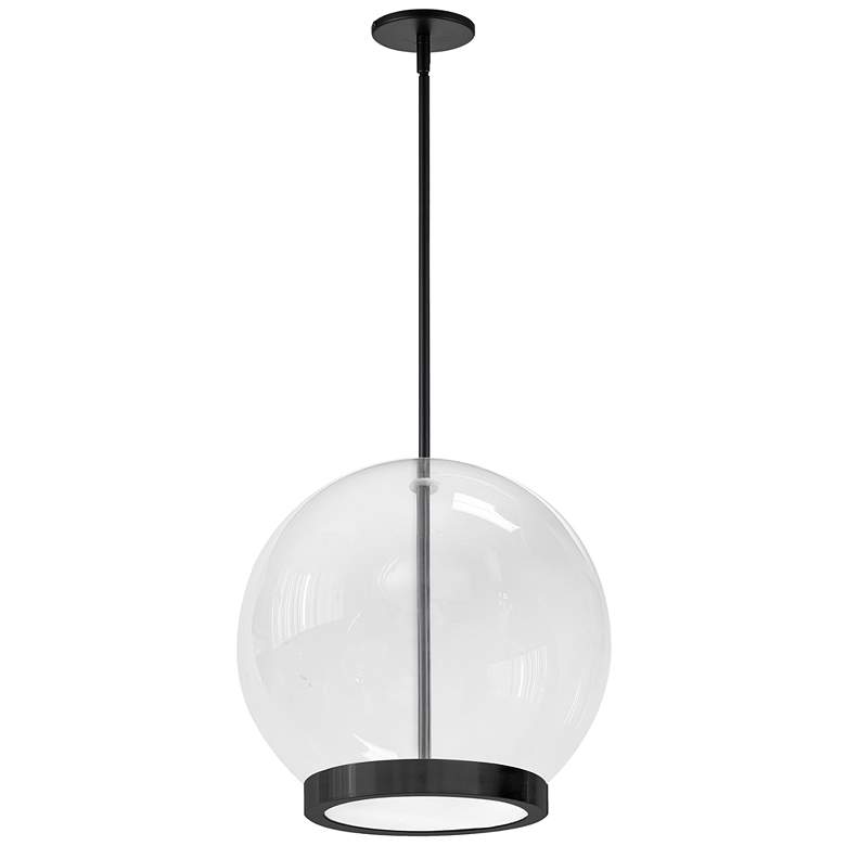 Image 1 Picotas 12" Wide Matte Black 15W LED Pendant