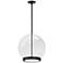 Picotas 12" Wide Matte Black 15W LED Pendant