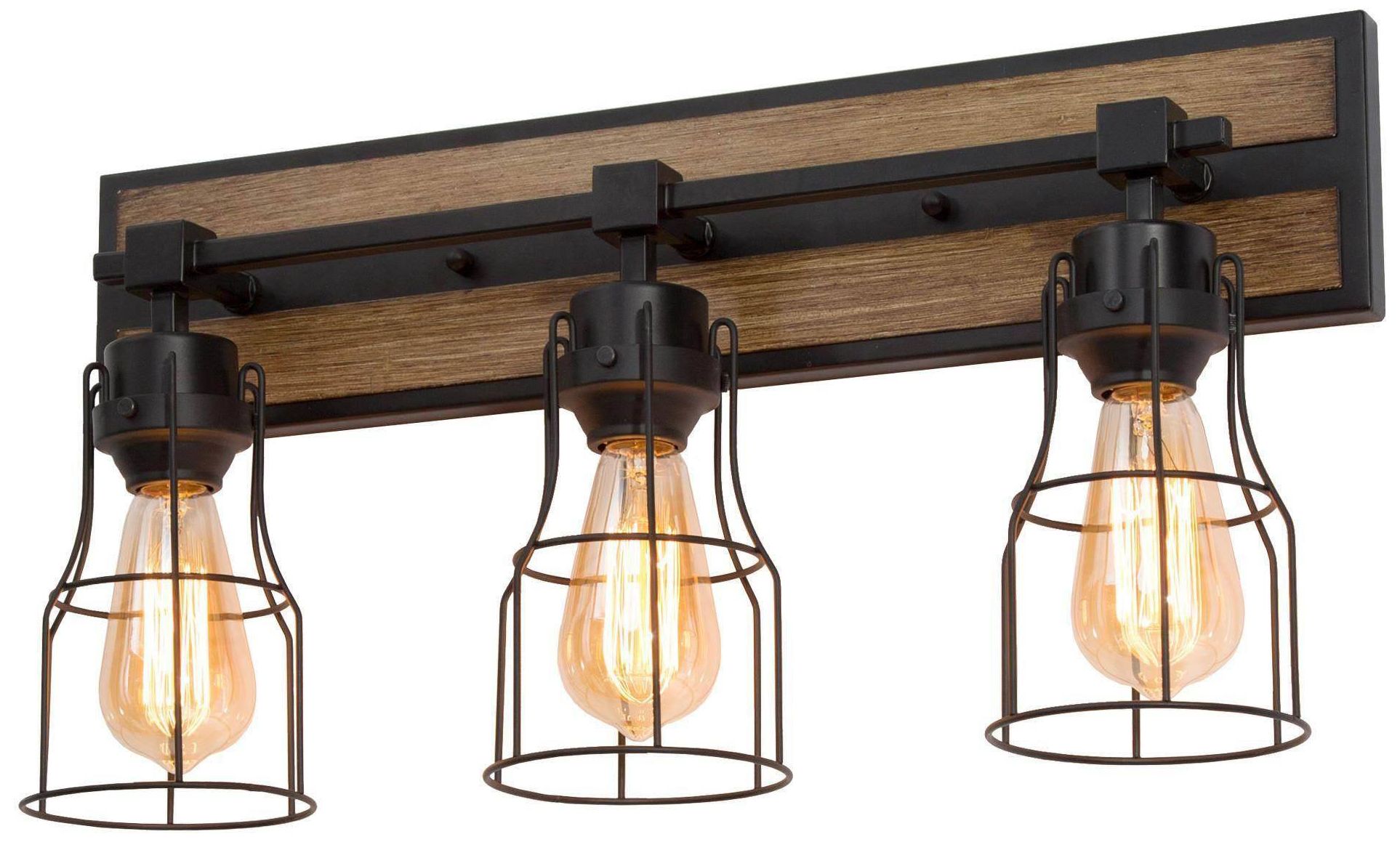 Thumbnail1 of Picuka 3-Light Rustic Vanity Bath Lights