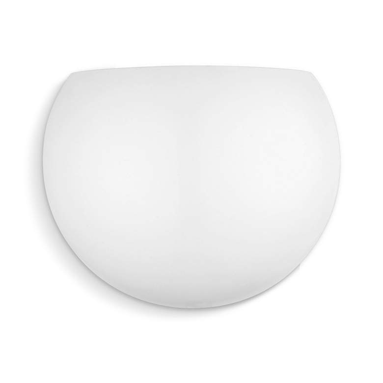 Image 1 Piedmont 1 9.8" Wide Shiny White Modern Wall Sconce