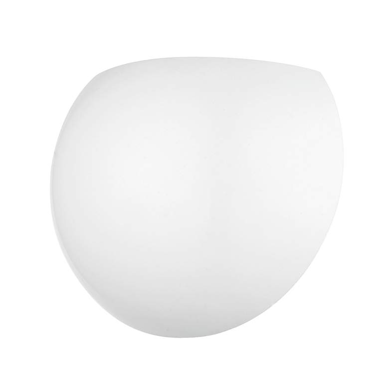 Image 5 Piedmont 1 9.8" Wide Shiny White Modern Wall Sconce more views