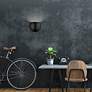 7_Piedmont 1 Light Shiny Black Wall Sconce more views