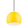 5_Piedmont 10" Wide Shiny Yellow Dome Mini Pendant more views