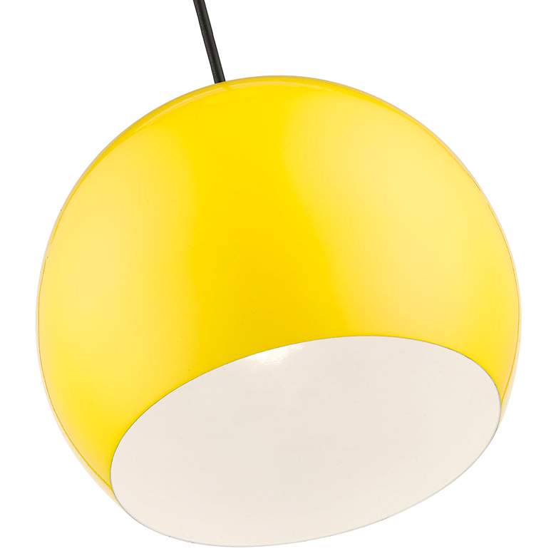 Image 6 Piedmont 10" Wide Shiny Yellow Dome Mini Pendant more views