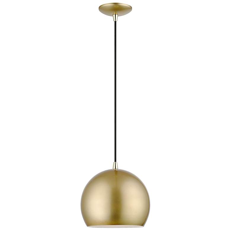 Image 2 Piedmont 10" Wide Soft Gold Globe Mini Pendant