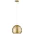 Piedmont 10" Wide Soft Gold Globe Mini Pendant