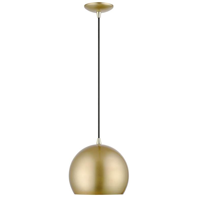 Image 3 Piedmont 10" Wide Soft Gold Globe Mini Pendant more views