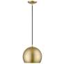 3_Piedmont 10" Wide Soft Gold Globe Mini Pendant more views