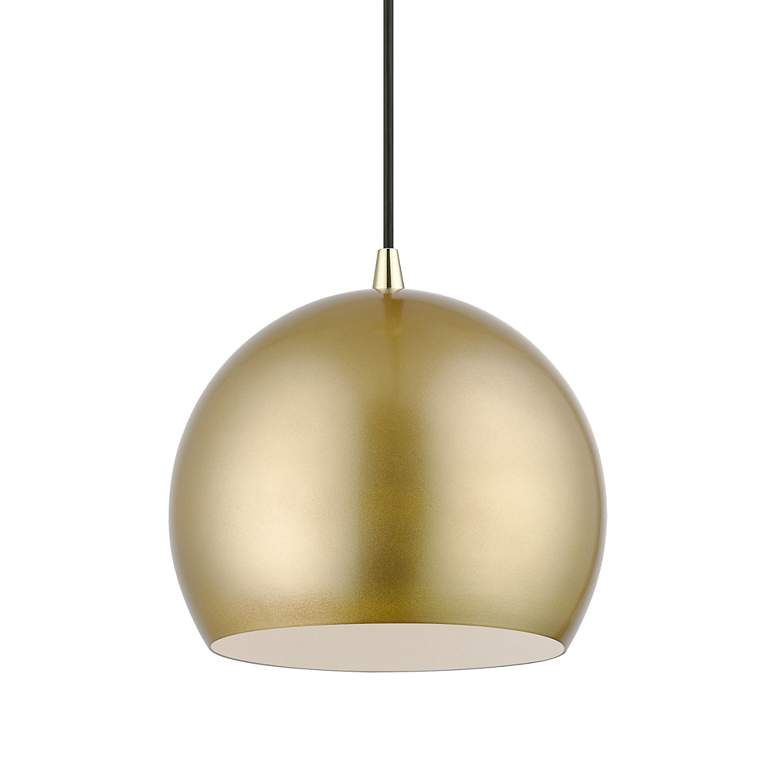 Image 4 Piedmont 10" Wide Soft Gold Globe Mini Pendant more views
