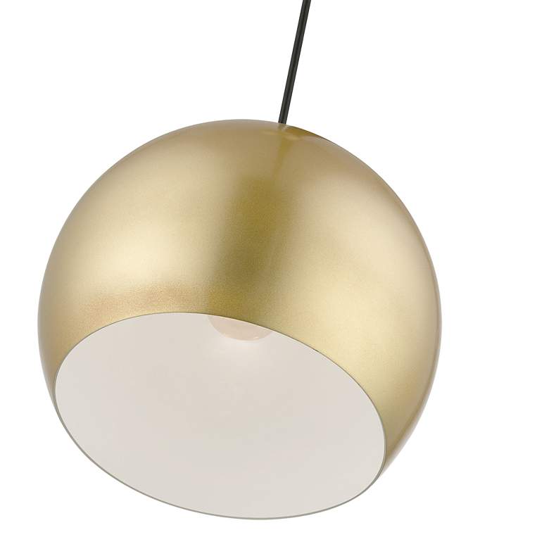 Image 6 Piedmont 10" Wide Soft Gold Globe Mini Pendant more views